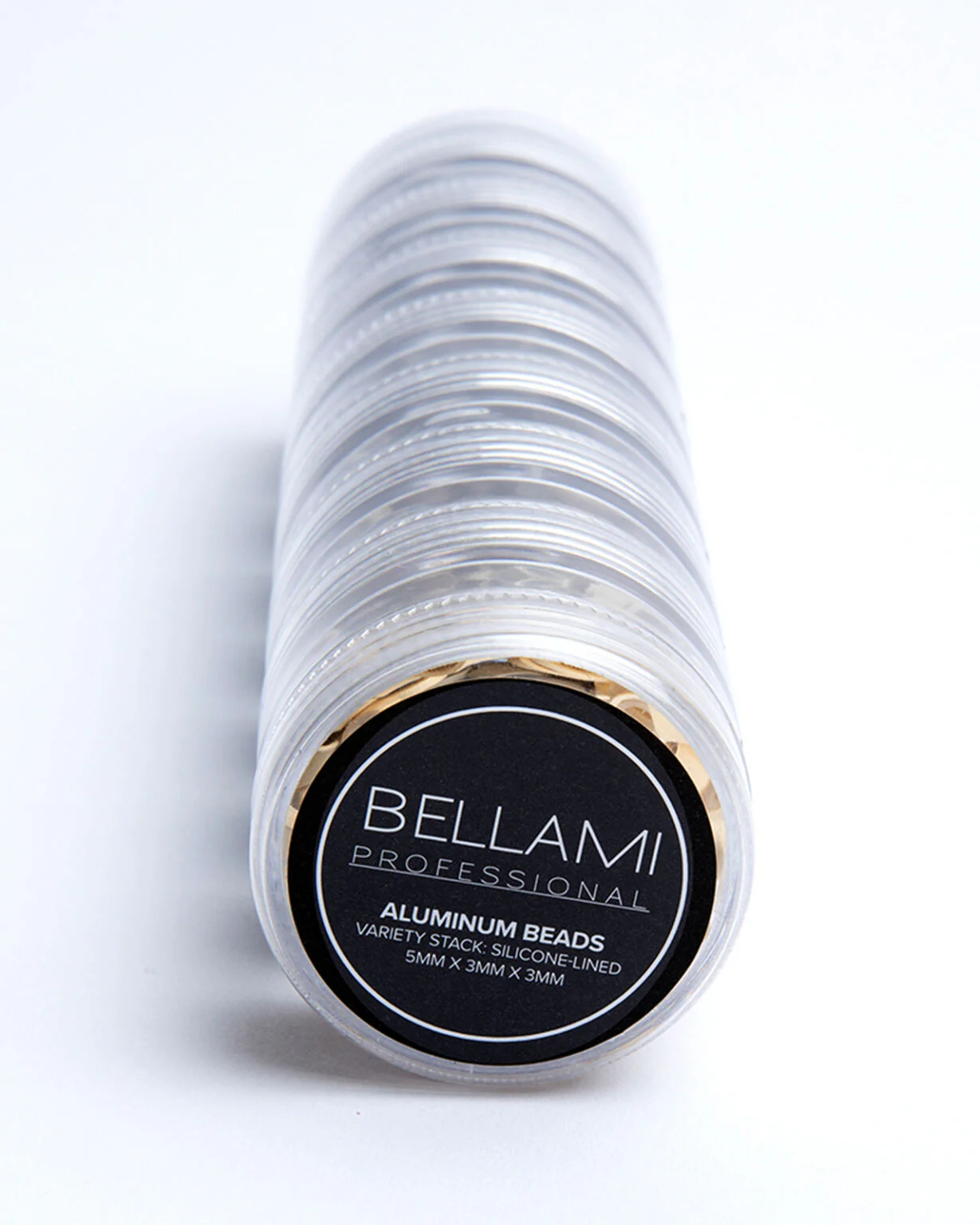 Aluminum Beads Color Silicone-Lined (Volume Weft/Hand-Tied Weft), Variety Stack 5mm x 3mm x 3mm - Image 2
