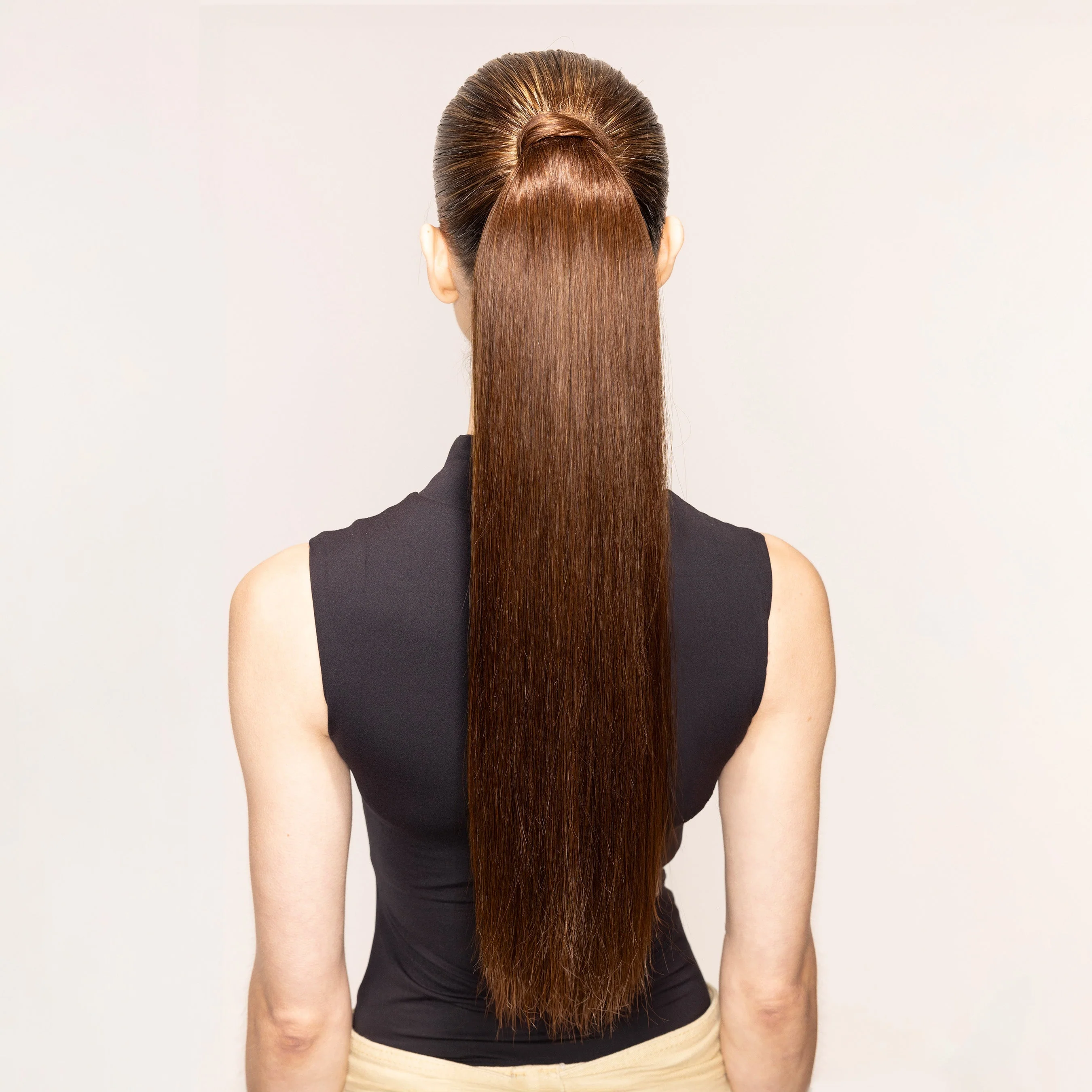 Andrew Fitzsimons Ponytail, Chocolate Brown #4 Natural - Image 3