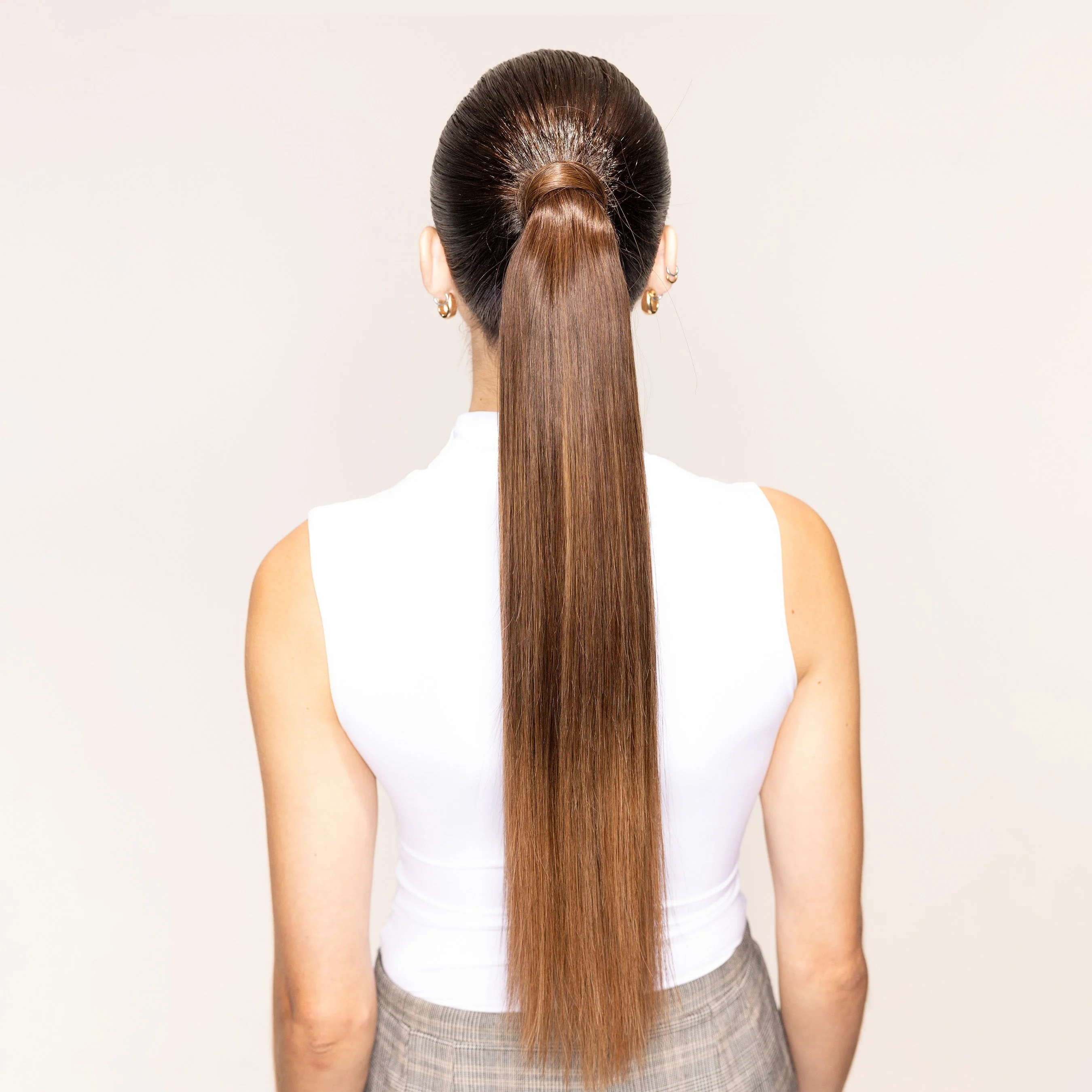 Andrew Fitzsimons Ponytail, Dark Brown/Chestnut Brown #2/6 Balayage - Image 3