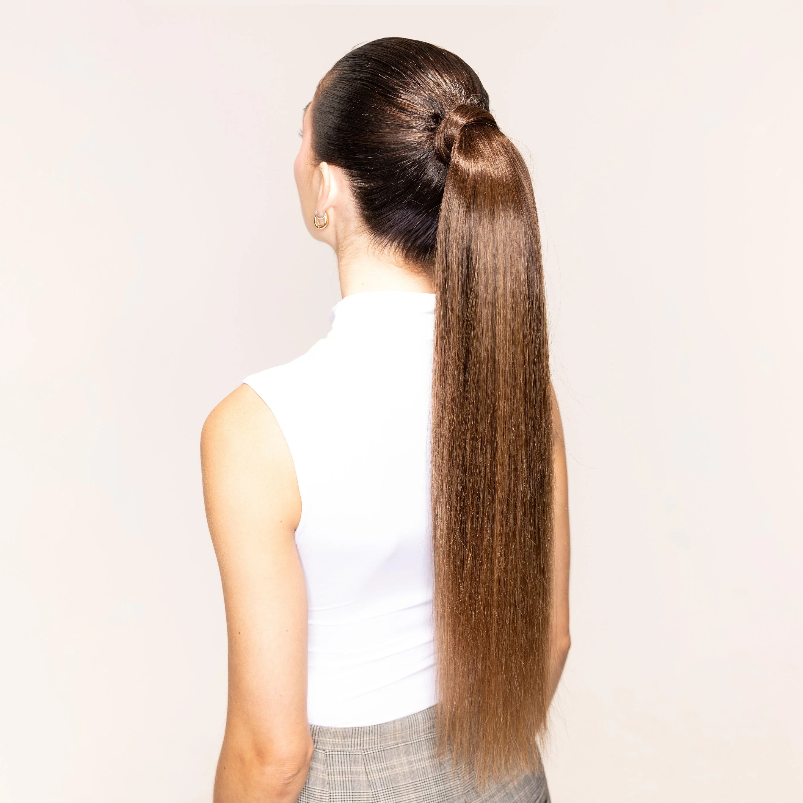 Andrew Fitzsimons Ponytail, Dark Brown/Chestnut Brown #2/6 Balayage - Image 4