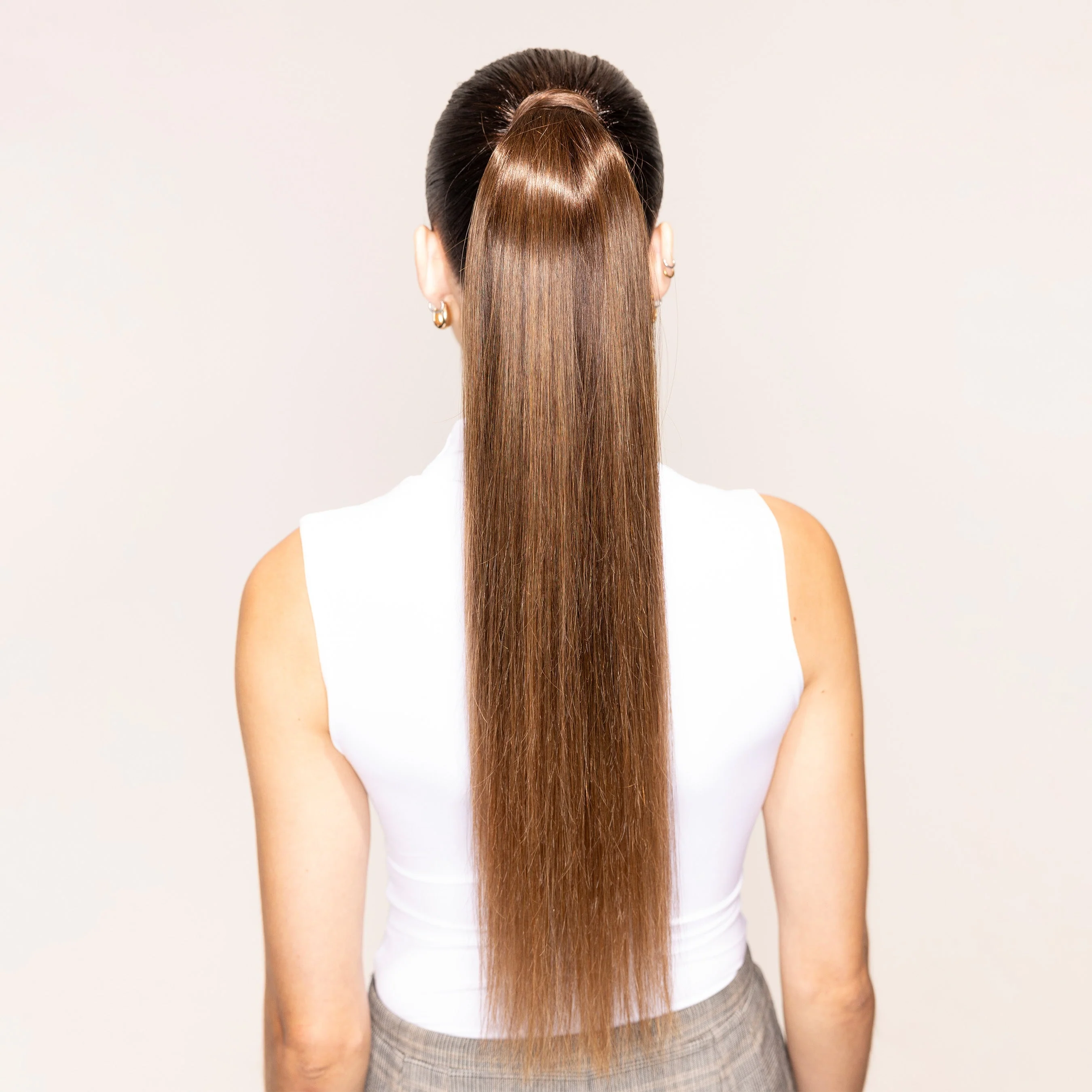 Andrew Fitzsimons Ponytail, Dark Brown/Chestnut Brown #2/6 Balayage - Image 5