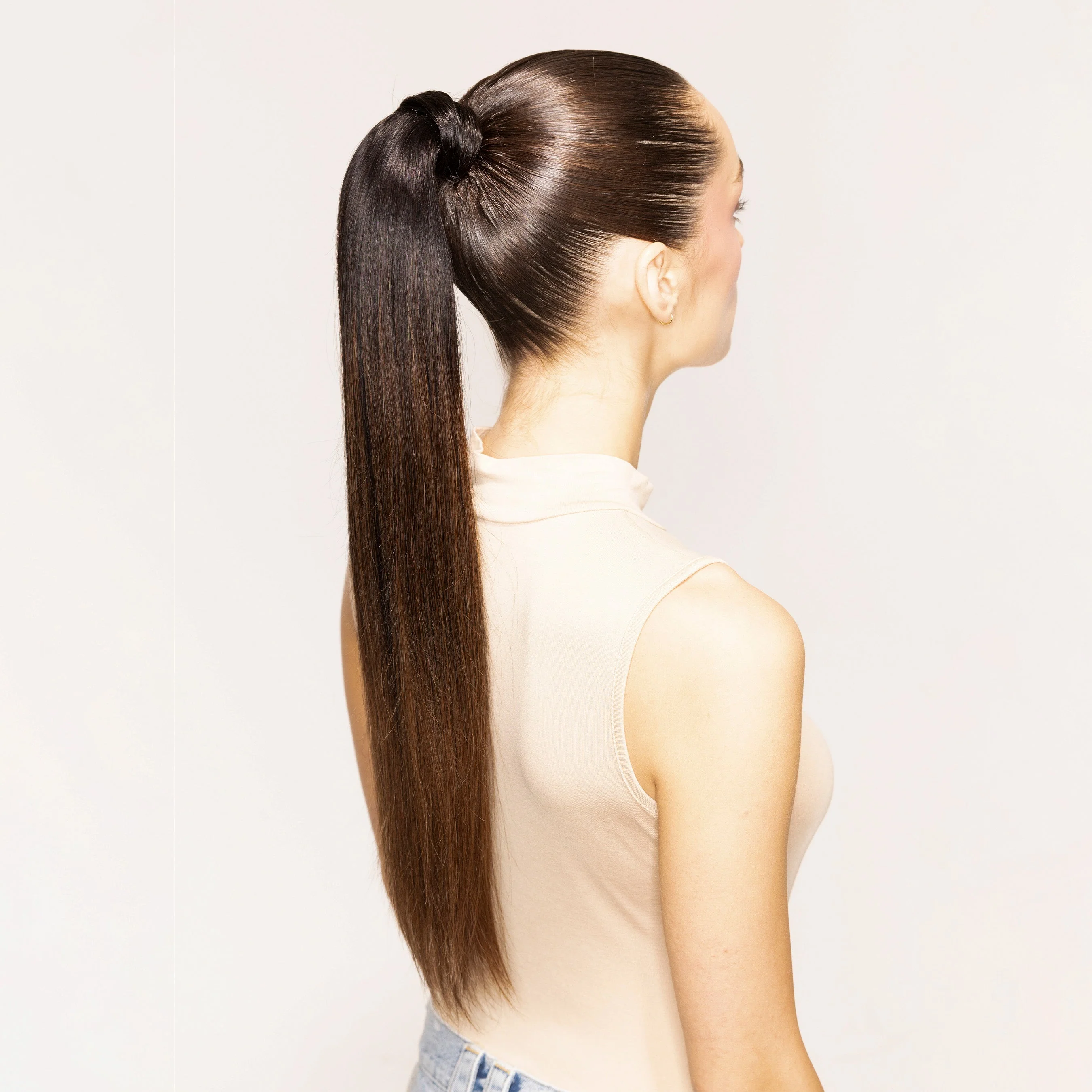 Andrew Fitzsimons Ponytail, Off Black/Chocolate Brown #1B/4 Balayage - Image 3