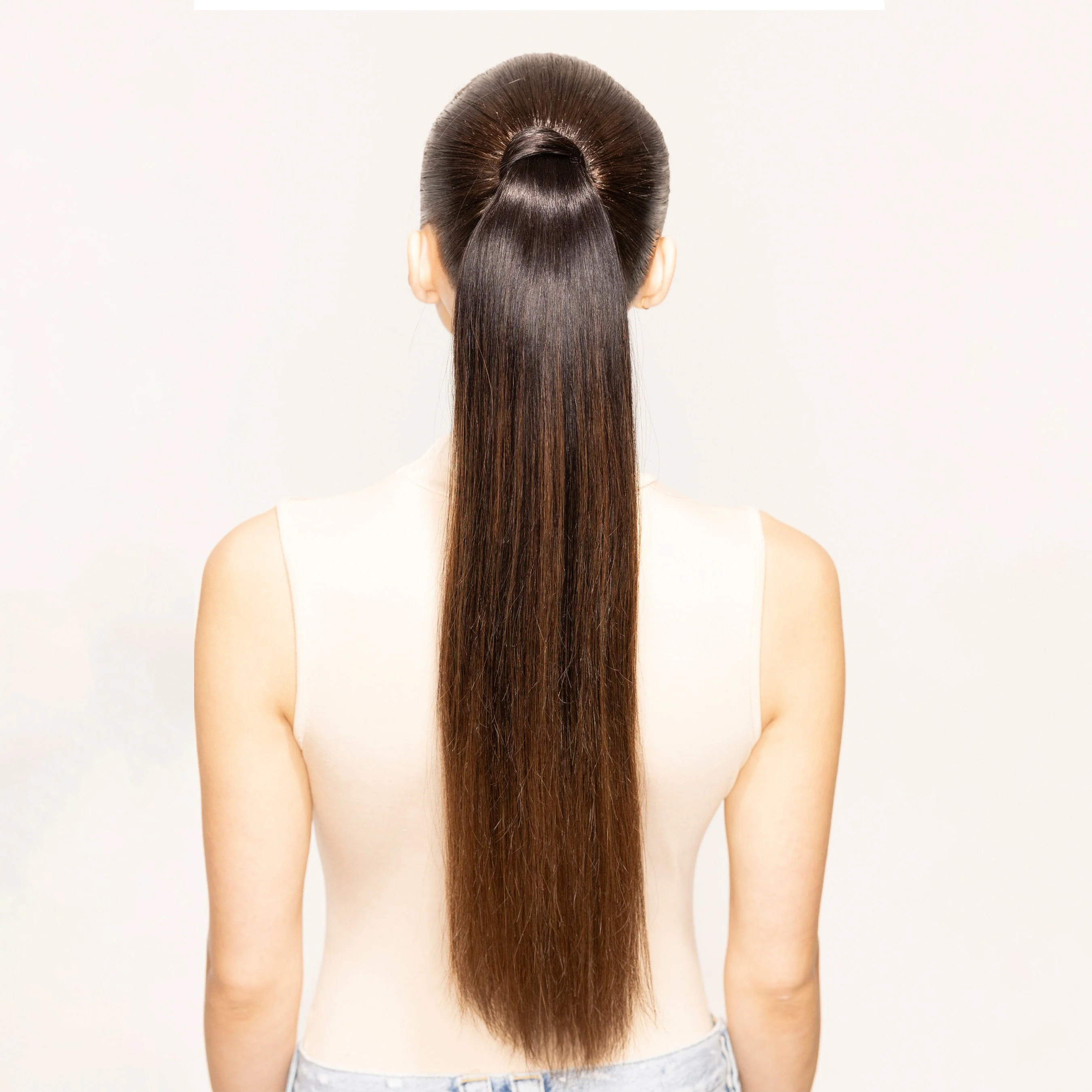 Andrew Fitzsimons Ponytail, Off Black/Chocolate Brown #1B/4 Balayage - Image 4