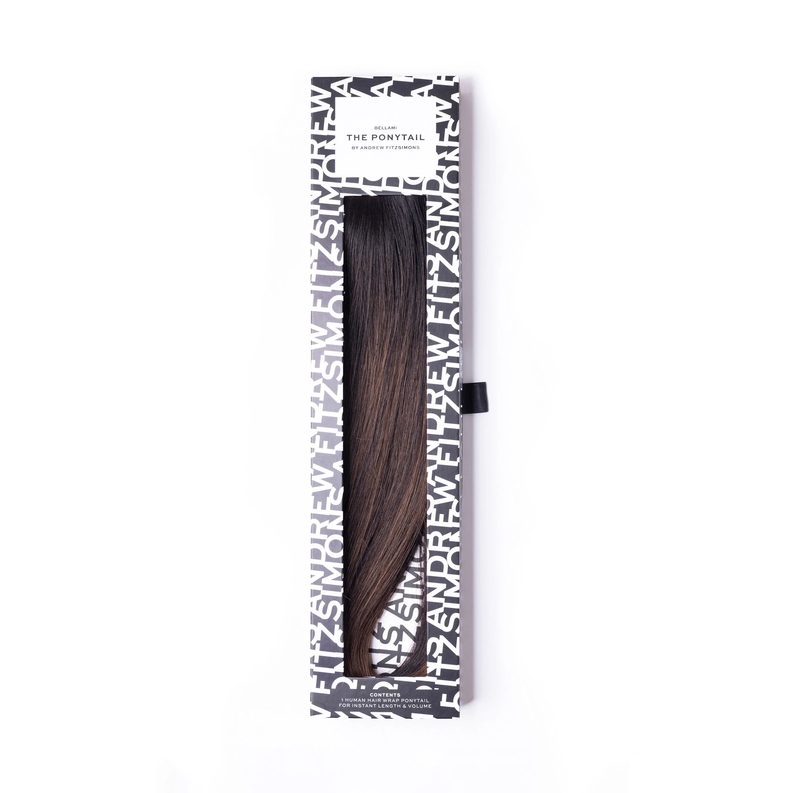 Andrew Fitzsimons Ponytail, Off Black/Chocolate Brown #1B/4 Balayage - Image 5