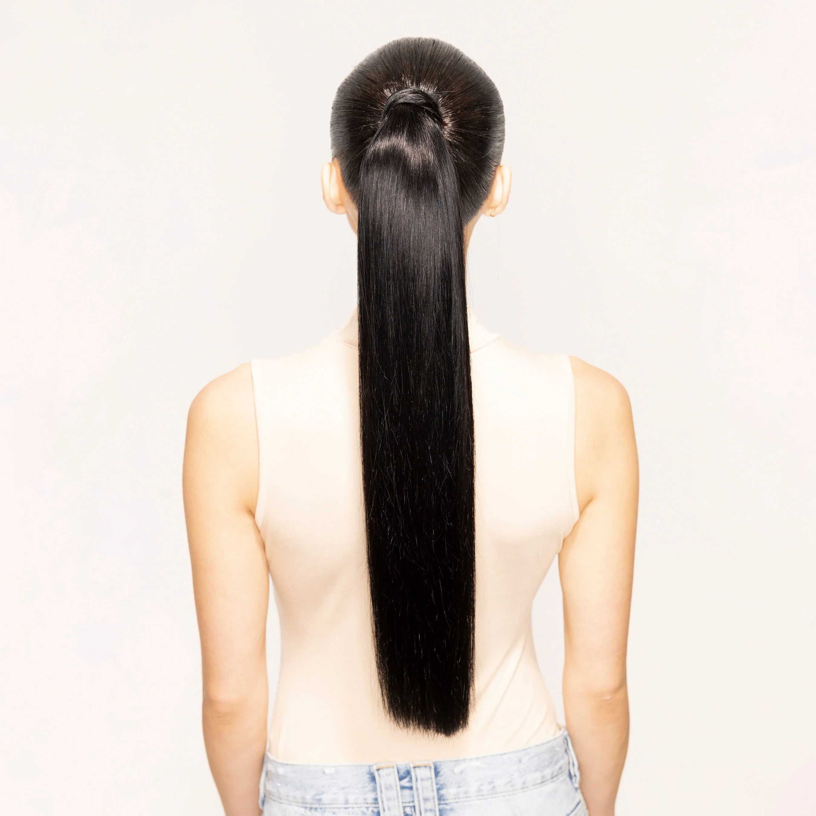 Andrew Fitzsimons Ponytail, 2.0 Jet Black #1 Natural - Image 4