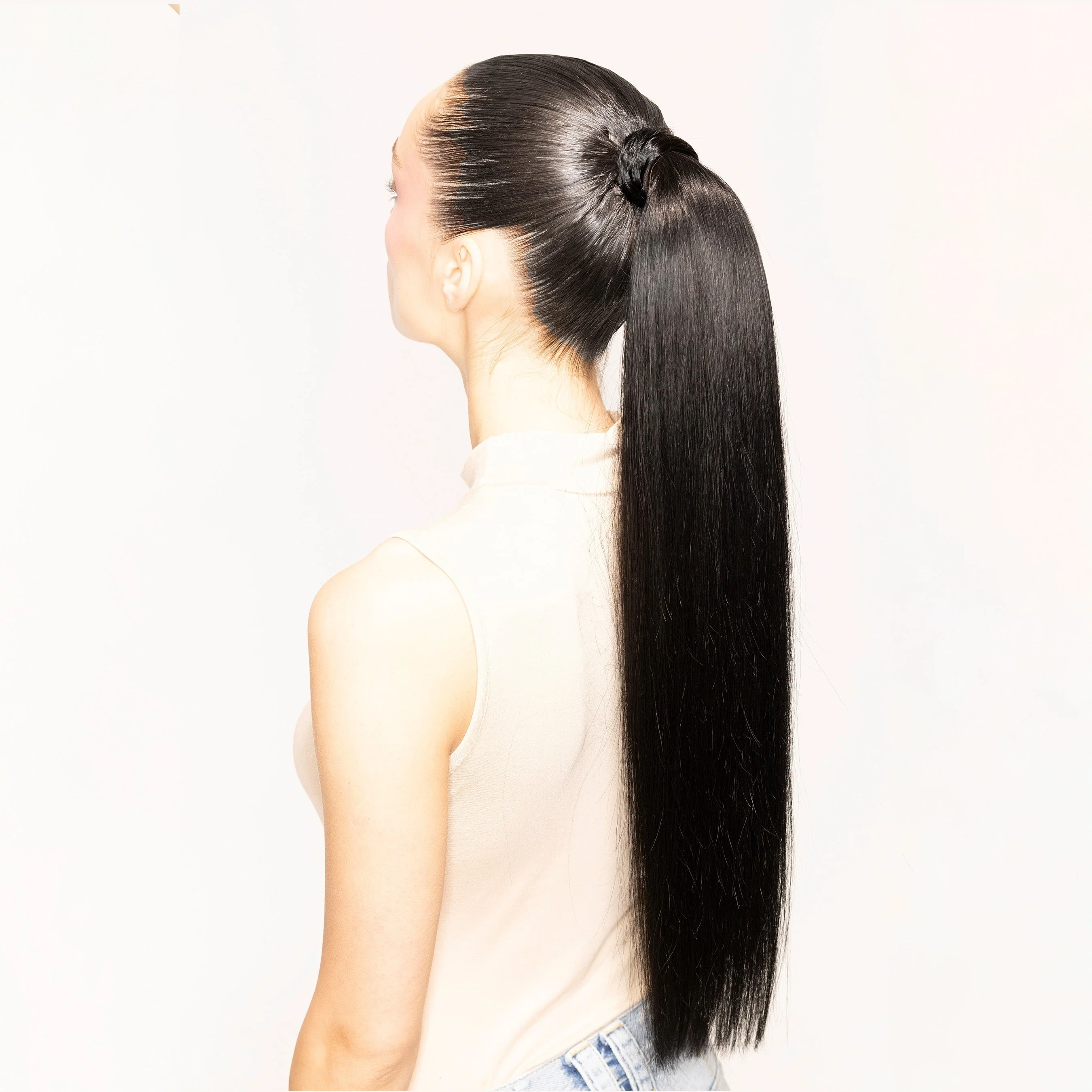 Andrew Fitzsimons Ponytail, 2.0 Jet Black #1 Natural - Image 5