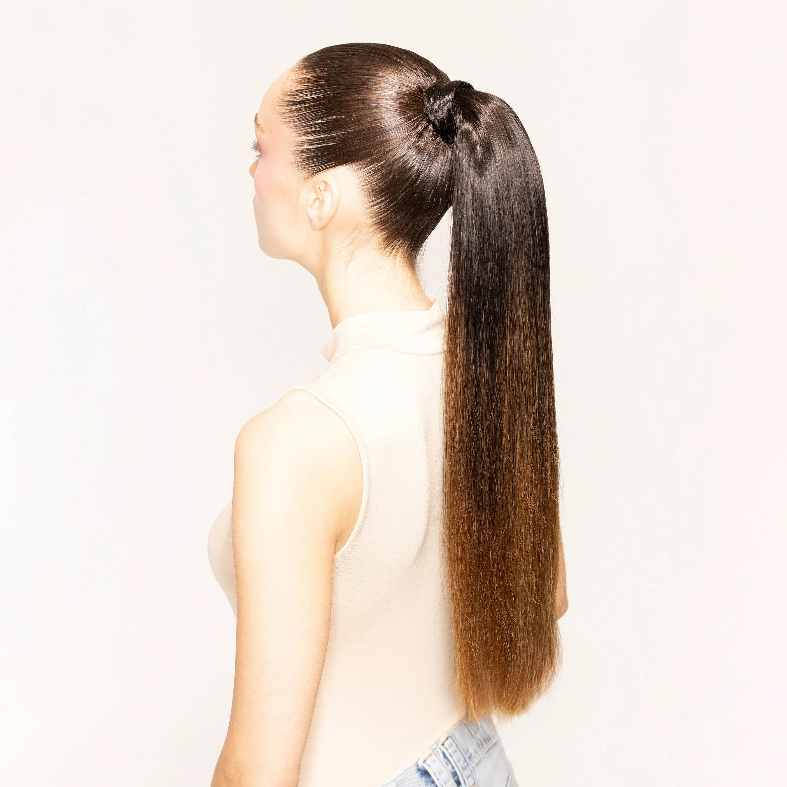 Andrew Fitzsimons Ponytail 2.0, Off Black/Chocolate Brown #1B/4 Balayage - Image 4