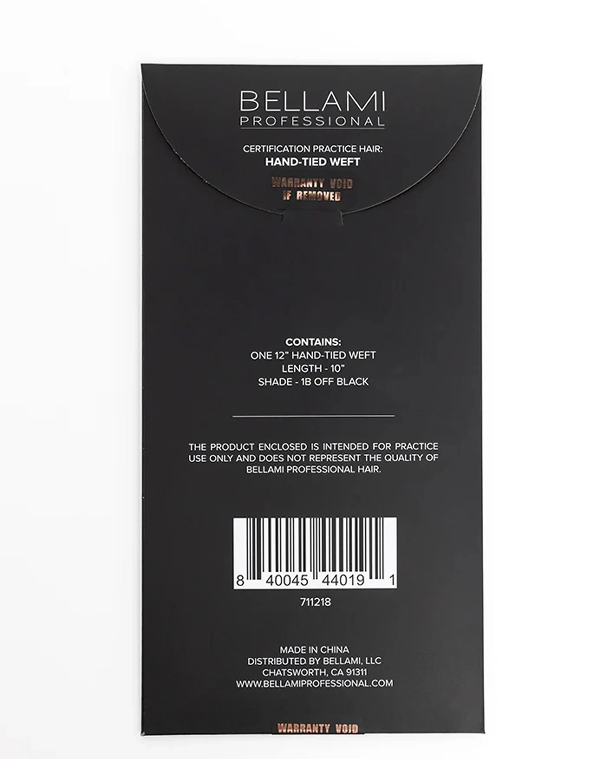 Certified Practice Hand-Tied Weft, Off Black #1B Natural - Image 3