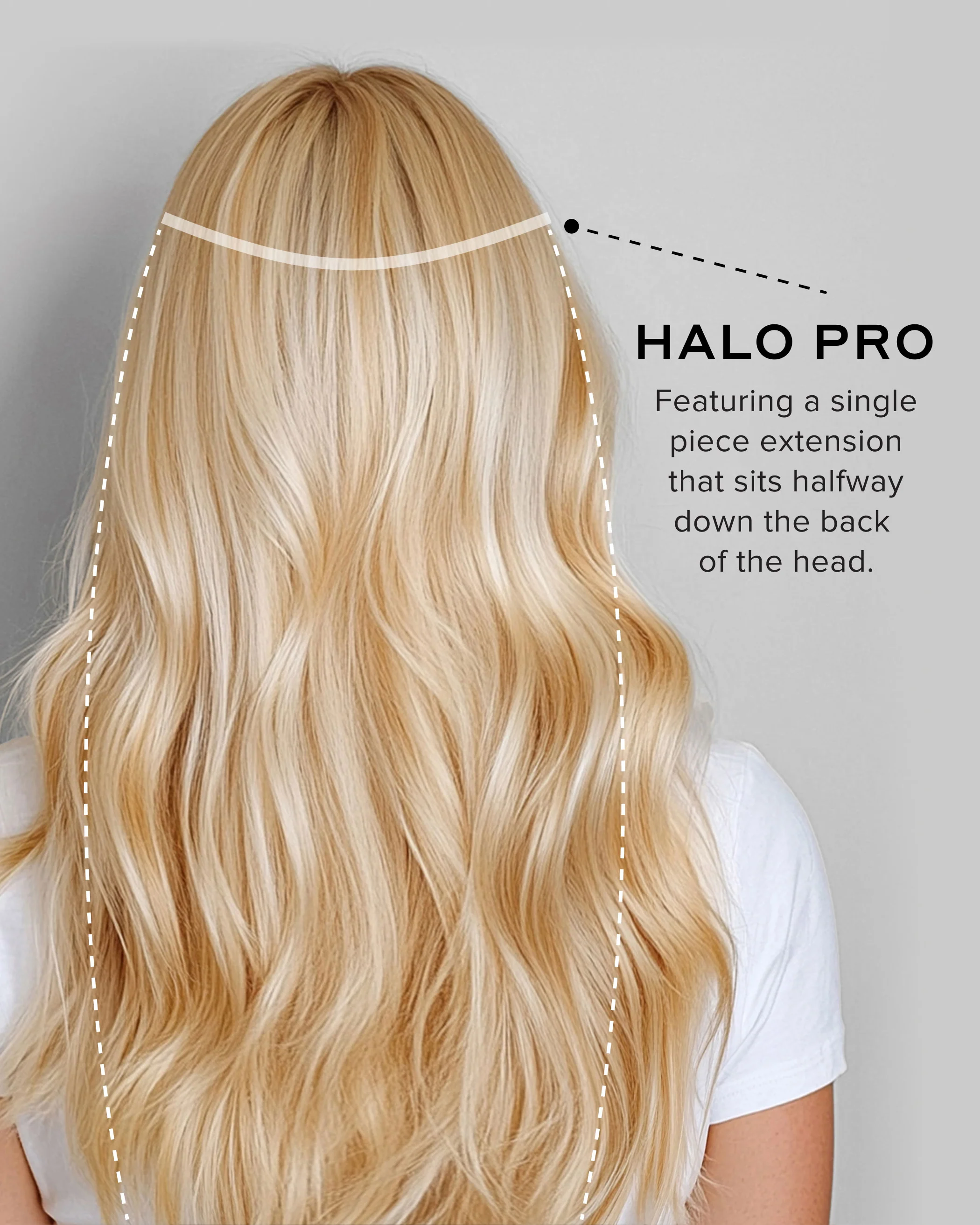 Halo Pro Extensions Kit, Butter Blonde #P10/16/60 Natural - Image 12