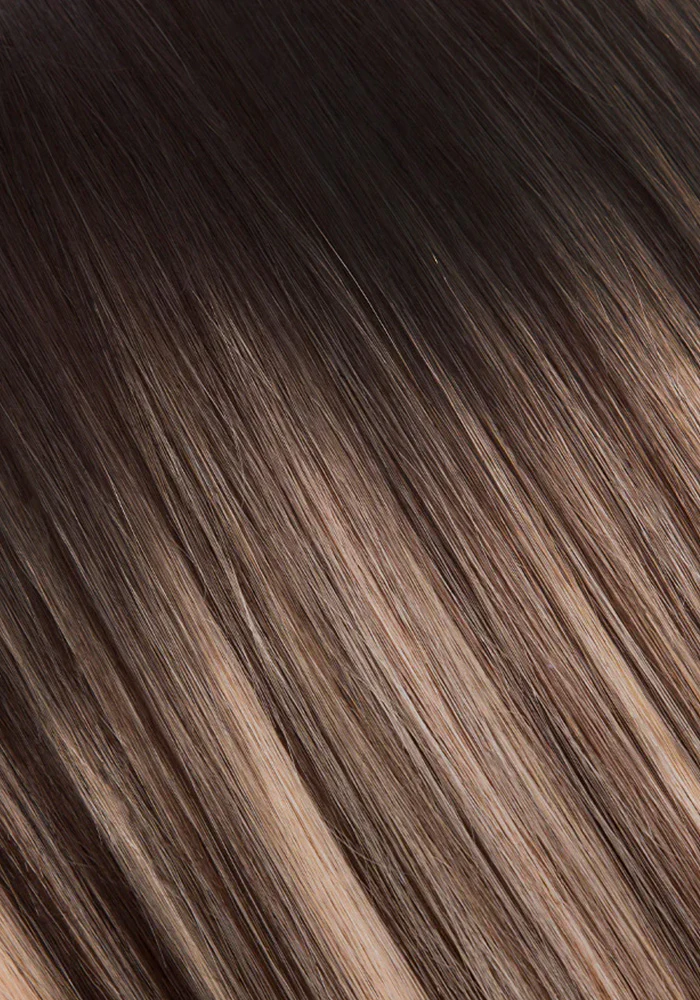 Silk Seam™ Clip-In, Dark Brown/Dirty Blonde #2/18 Balayage - Image 2