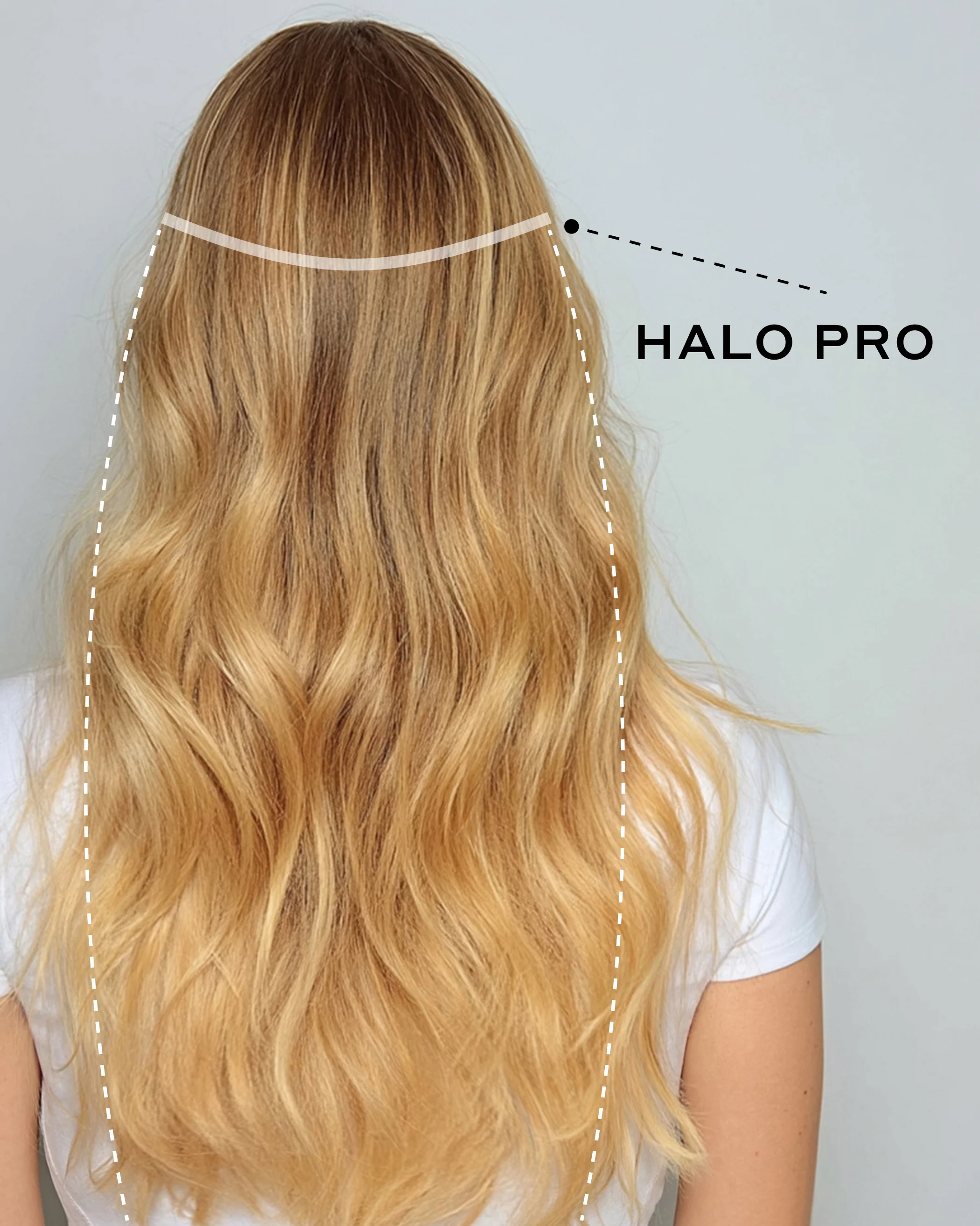 Halo Pro Extensions Kit, Golden Hour Blonde #8/18/613 Balayage