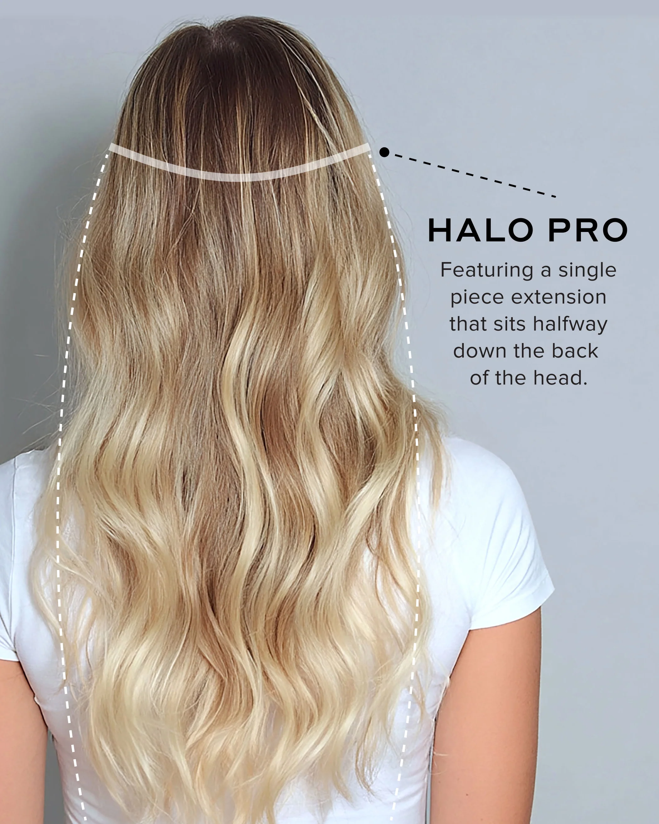 Halo Pro Extensions Kit, Pearl Blonde #8C/88 Rooted Highlight - Image 11