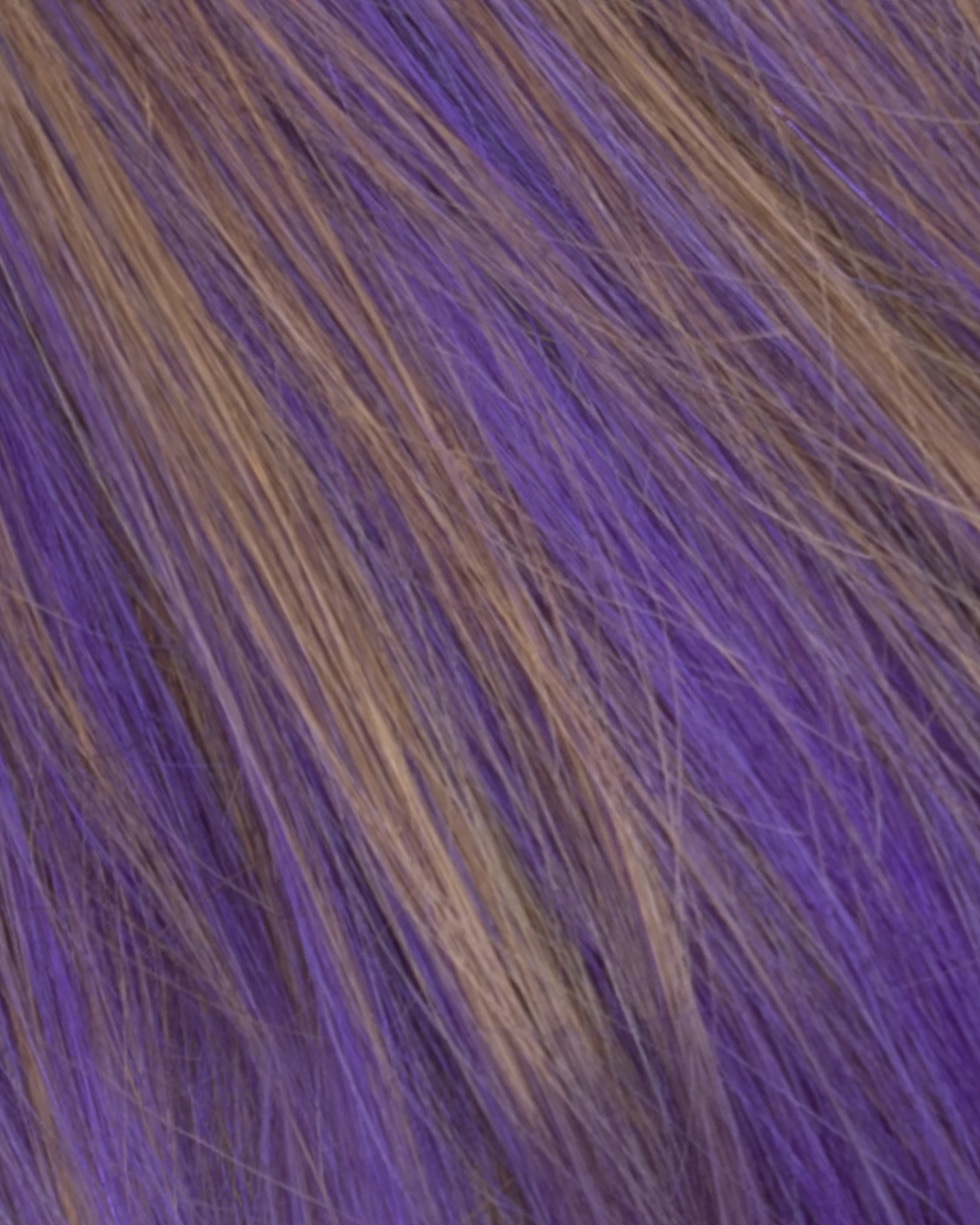 Lace Weft Clip-In, Chestnut Brown/Violet Ombre