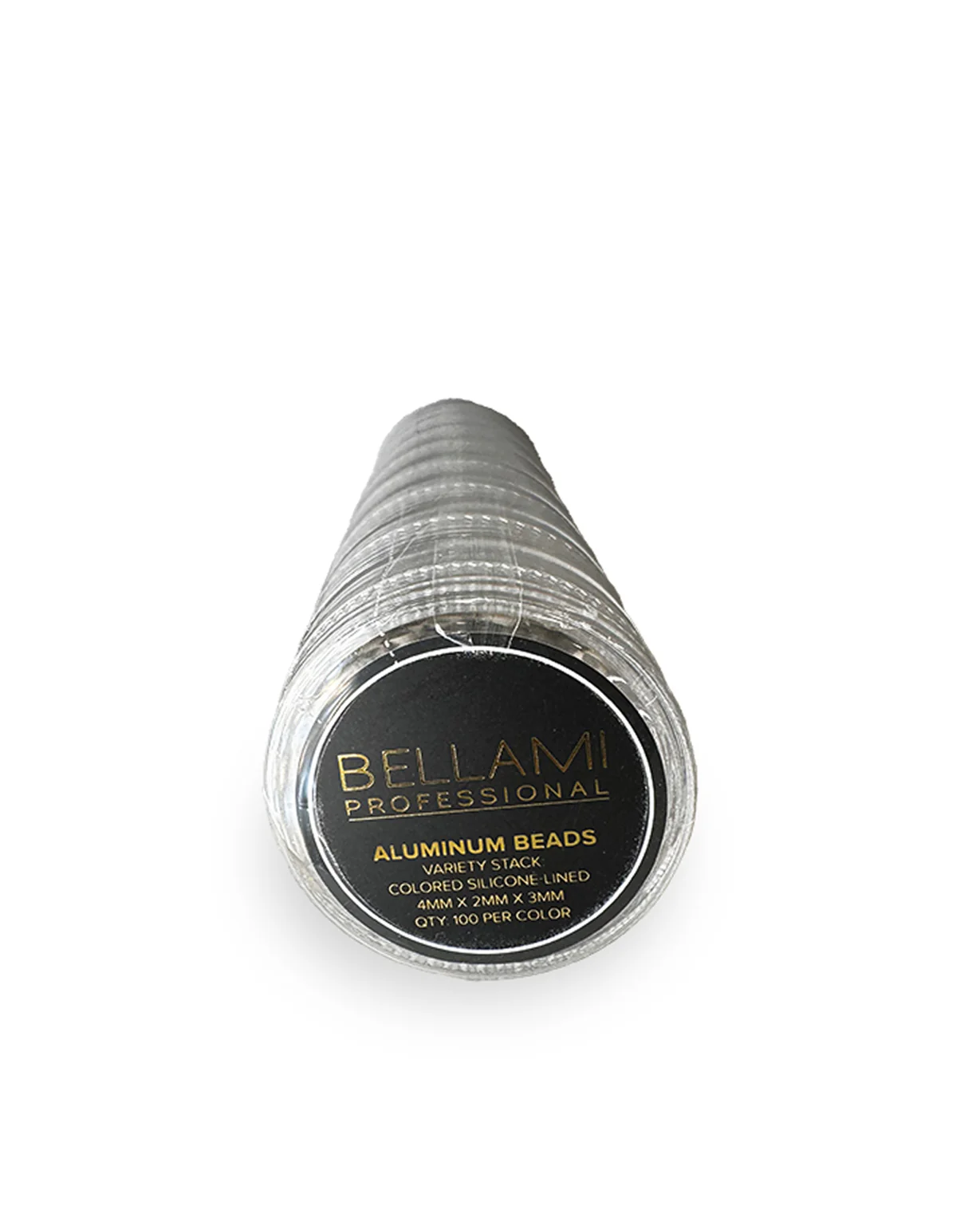 Micro Aluminum Beads Silicone-Lined Variety Stack, 4mm x 2mm x 3mm - Image 2