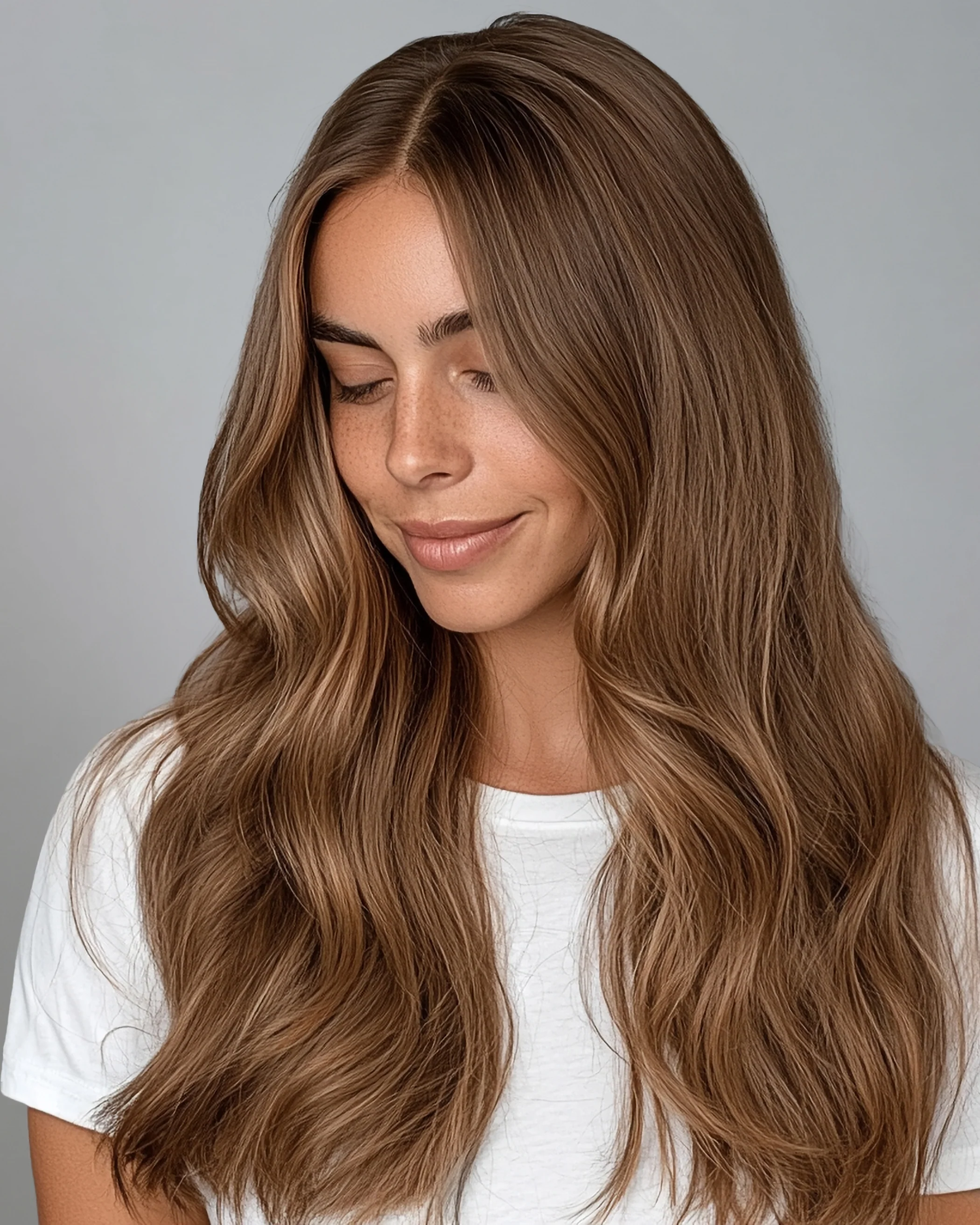 Silk Seam™ Clip-In, Almond Brown #7 Natural - Image 5