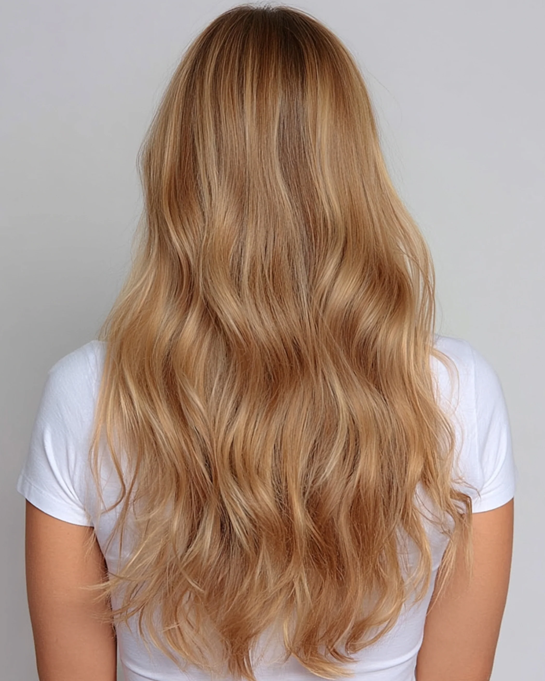 Silk Seam™ Clip-In, Bronzed Caramel #6/18/8/60 Marble Blends - Image 3
