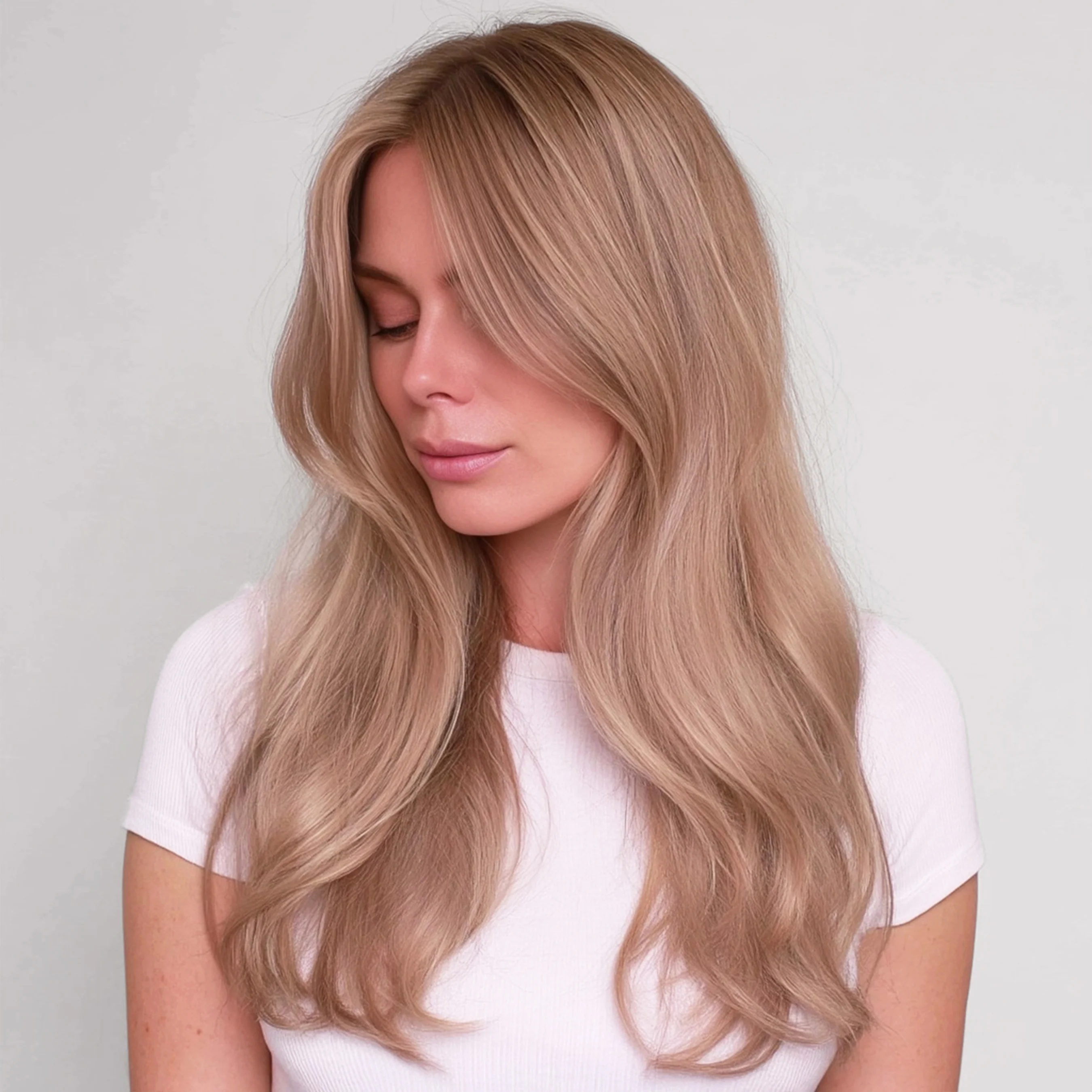 Silk Seam™ Clip-In, Caramel Blonde #18/46 Marble Blends