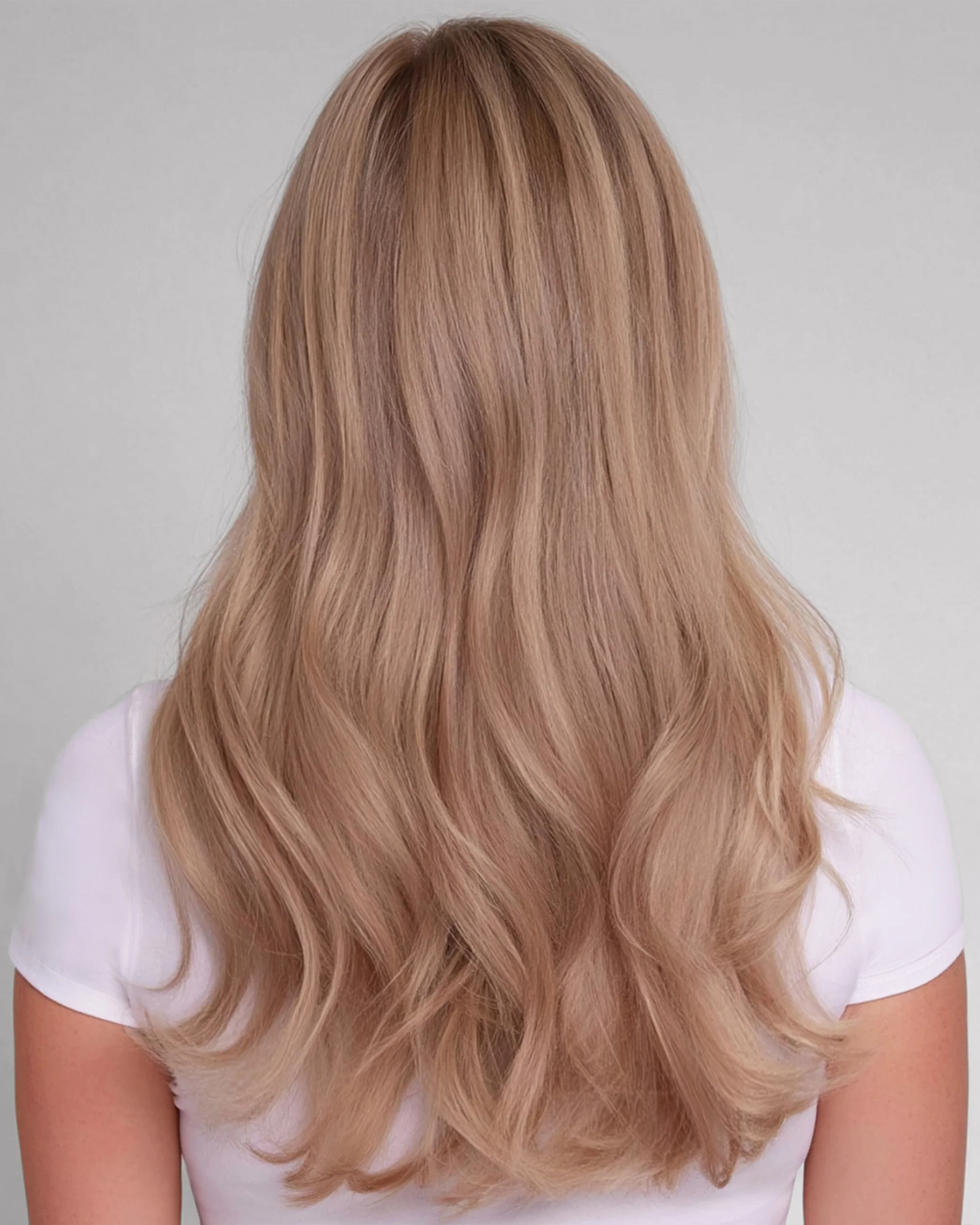 Silk Seam™ Clip-In, Caramel Blonde #18/46 Marble Blends - Image 8