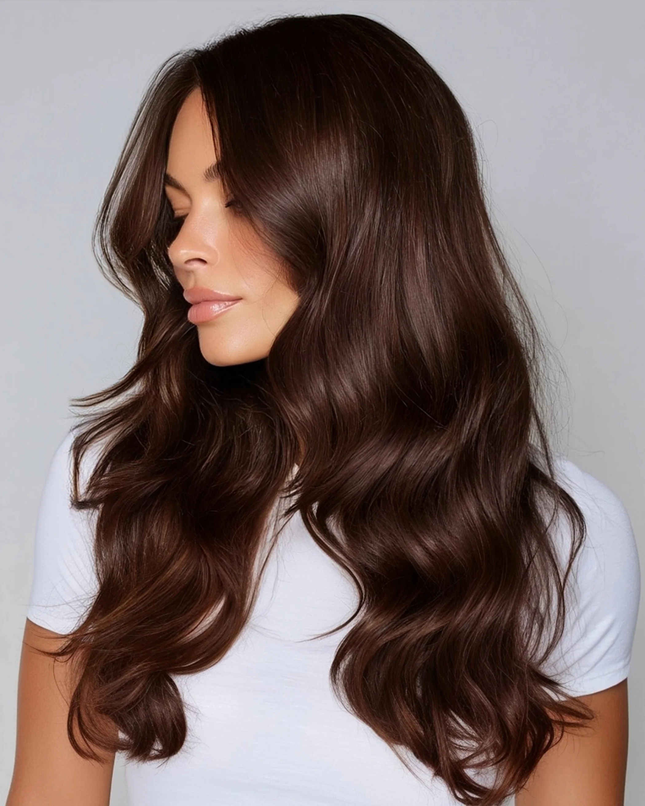 Silk Seam™ Clip-In, Chocolate Brown #4 Natural - Image 4
