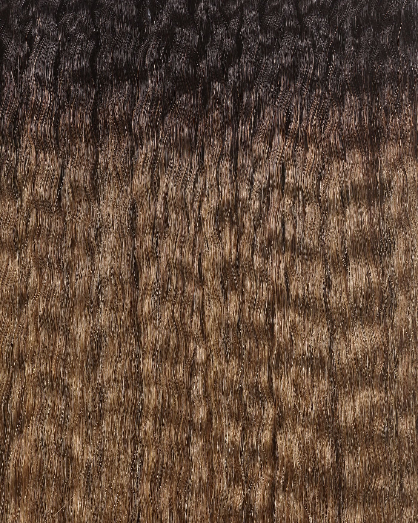 Silk Seam™ Textured Clip-In, Dark Brown/Ash Brown #2/8 Ombre Blowout