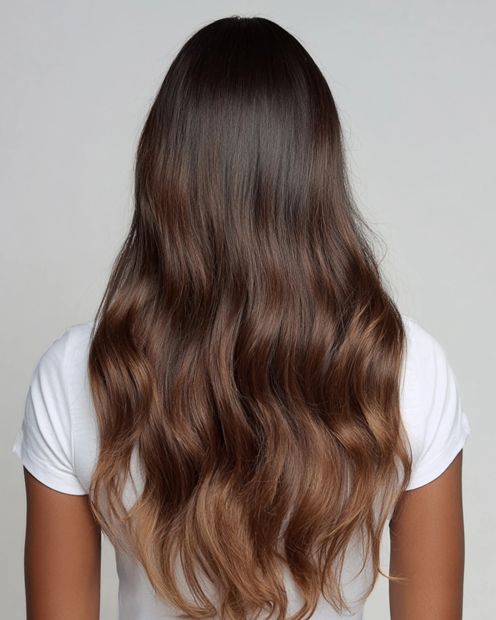 Silk Seam™ Clip-In, Dark Brown/Chestnut Brown #2/6 Balayage - Image 6