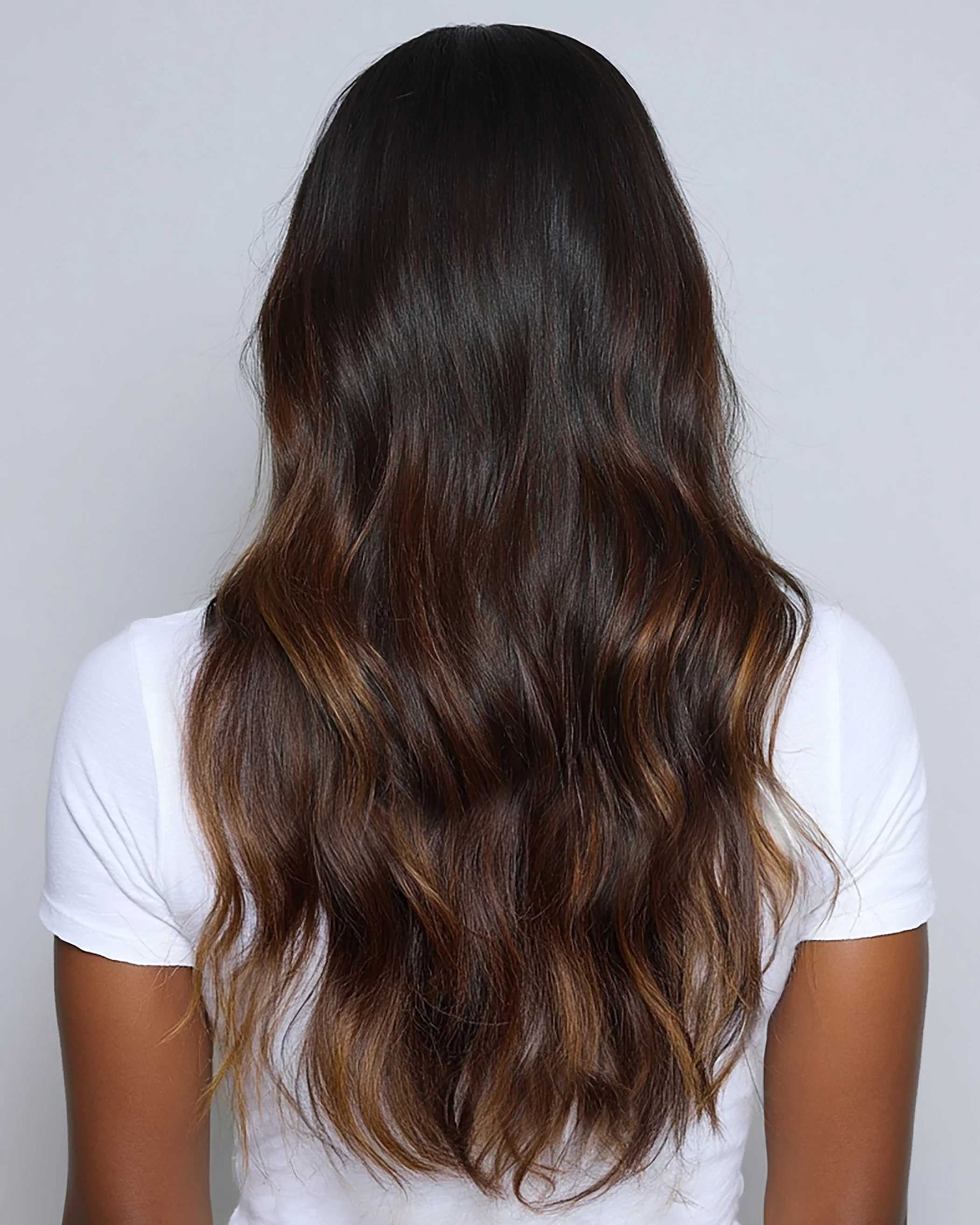 Silk Seam™ Clip-In, Dark Honey Cocoa Highlight - Image 3
