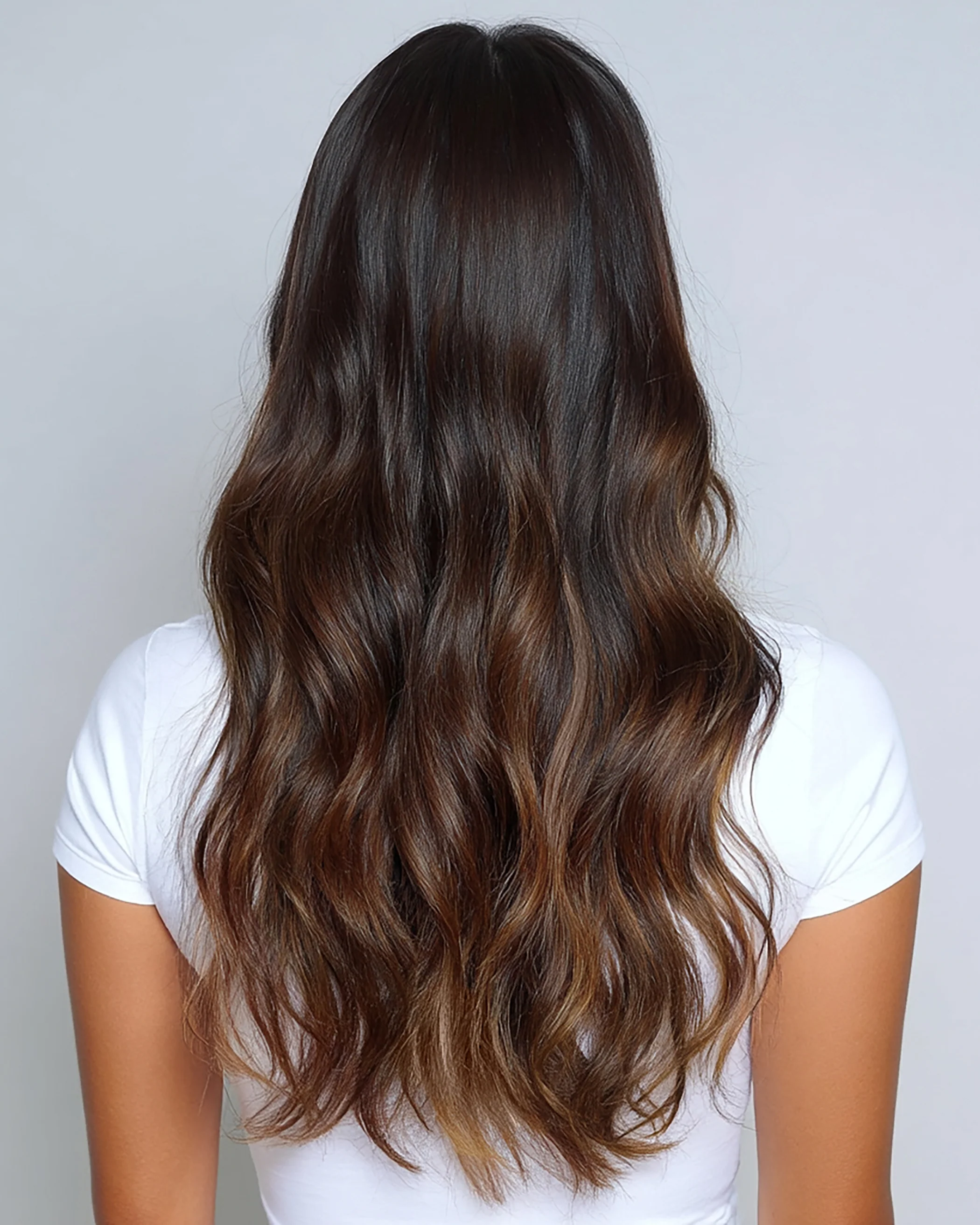 Silk Seam™ Clip-In, Dark Honey Cocoa Highlight - Image 5