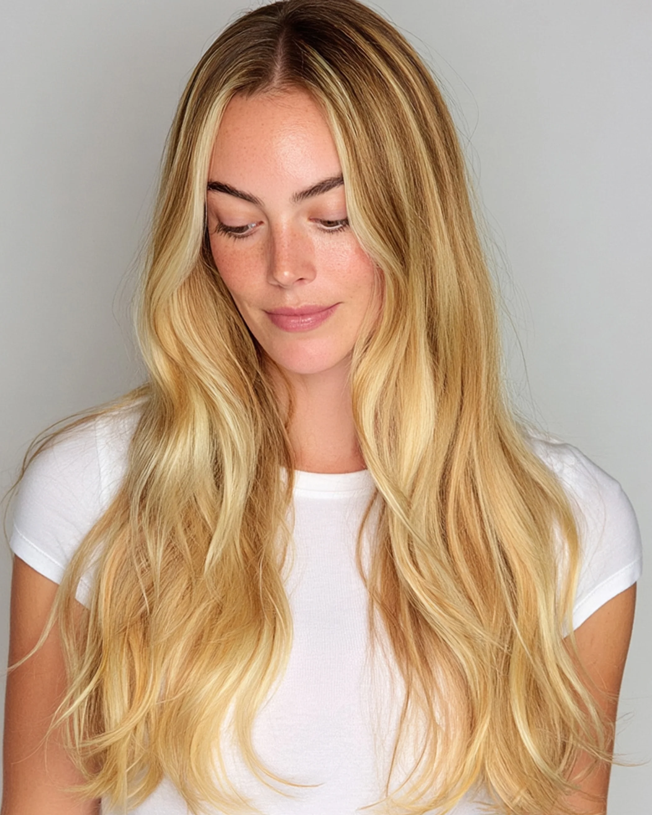 Silk Seam™ Clip-In, Honey Comb Highlight