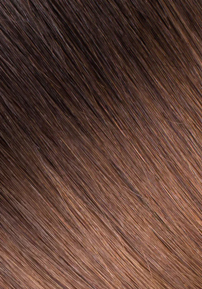 Silk Seam™ Clip-In, Off Black/Almond Brown #1B/7 Rooted - Image 2
