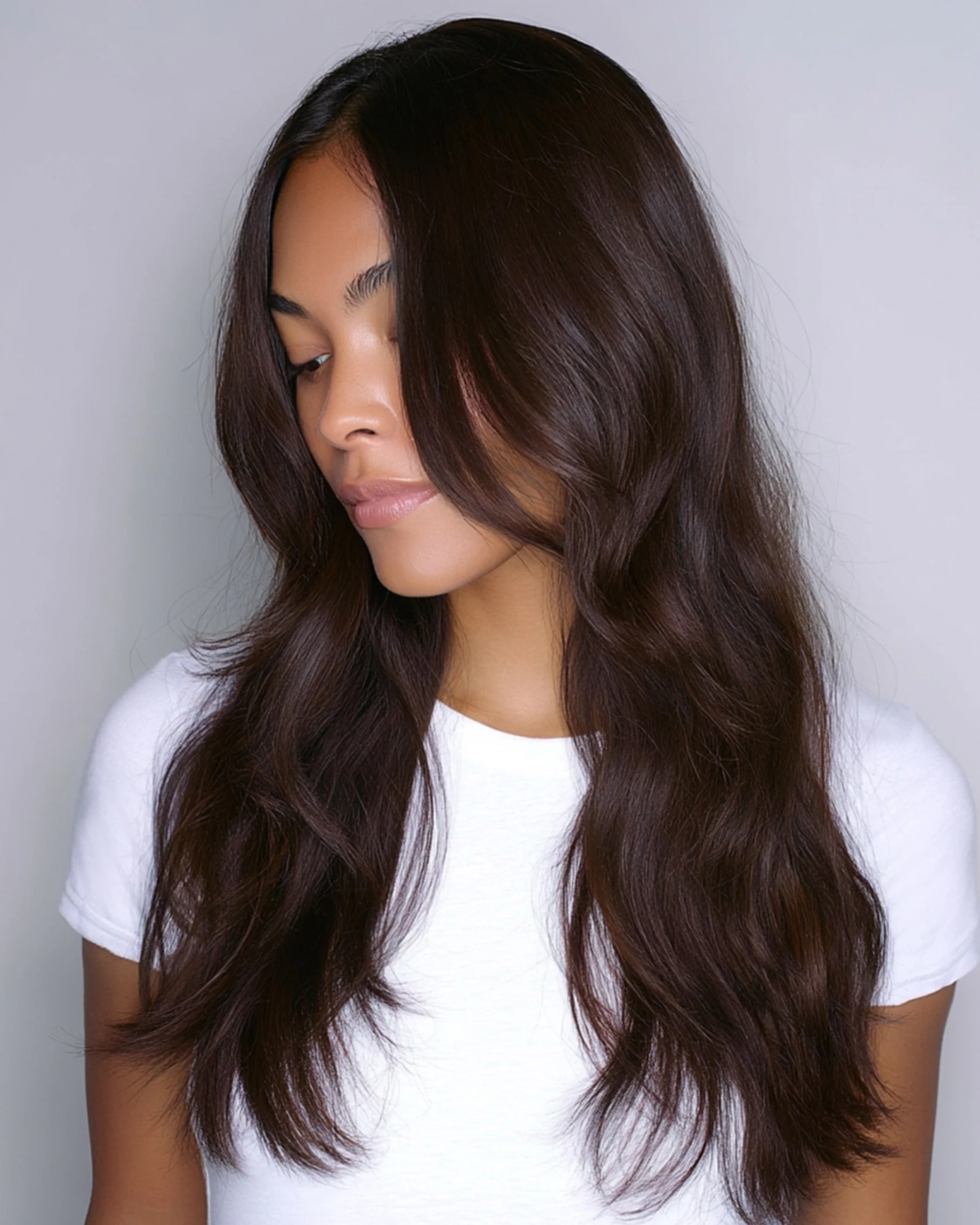 Silk Seam™ Clip-In, Walnut Brown #3 Natural - Image 5