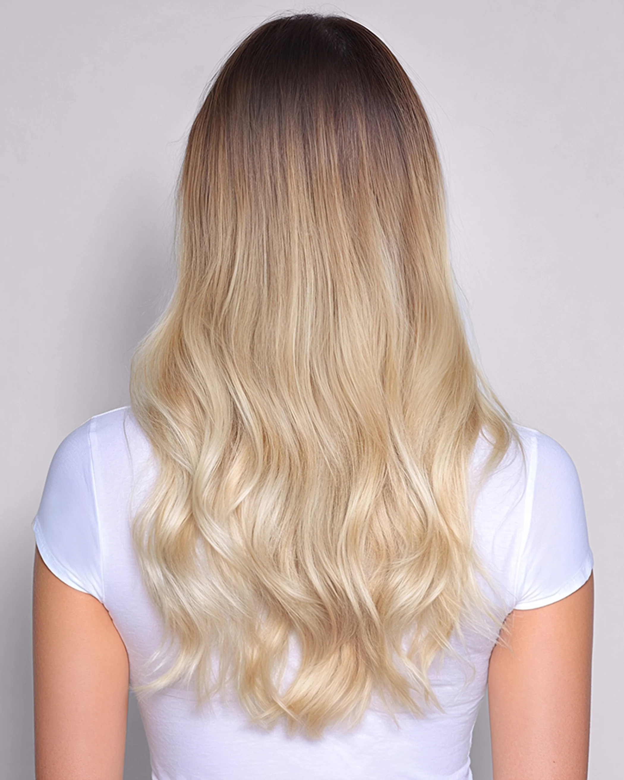 Silk Seam™ Clip-In, Walnut Brown/Ash Blonde #3/60 Rooted - Image 3