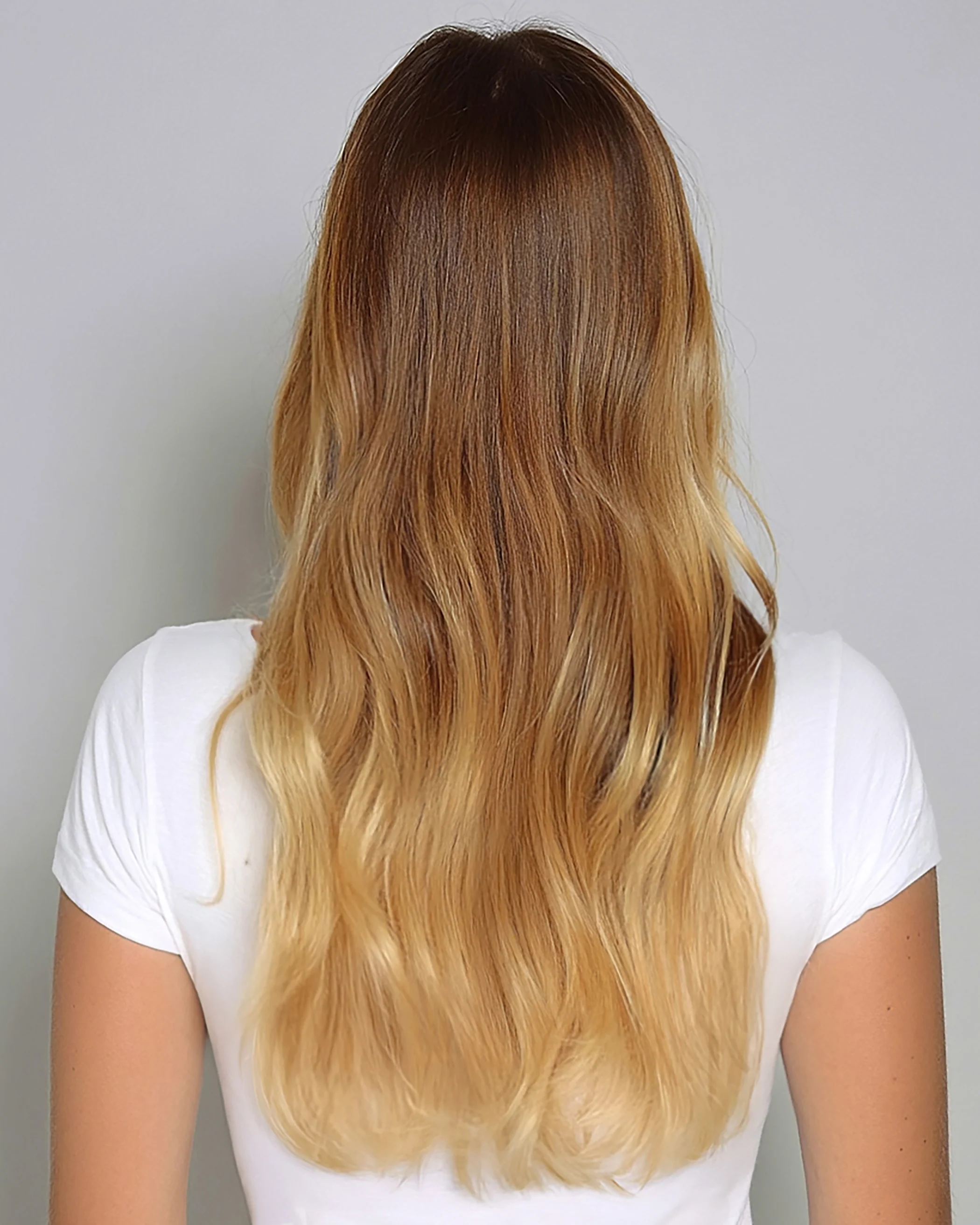 Silk Seam™ Clip-In, Warm Brown/Honey Blonde #17/24 Ombre - Image 5