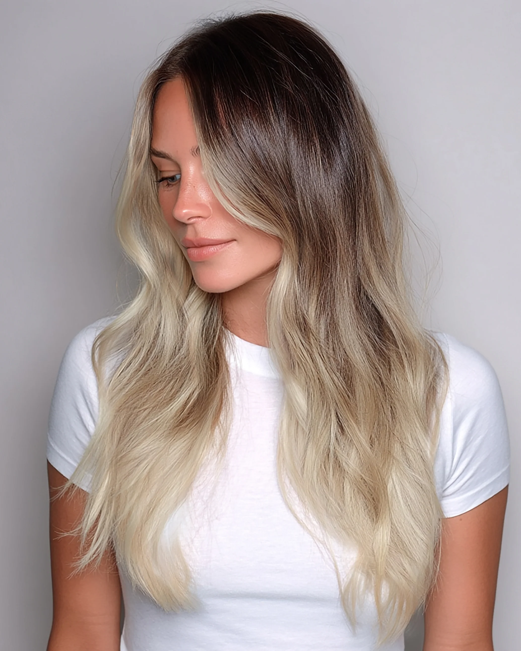 Silk Seam™ Clip-In, White Mocha Balayage - Image 5