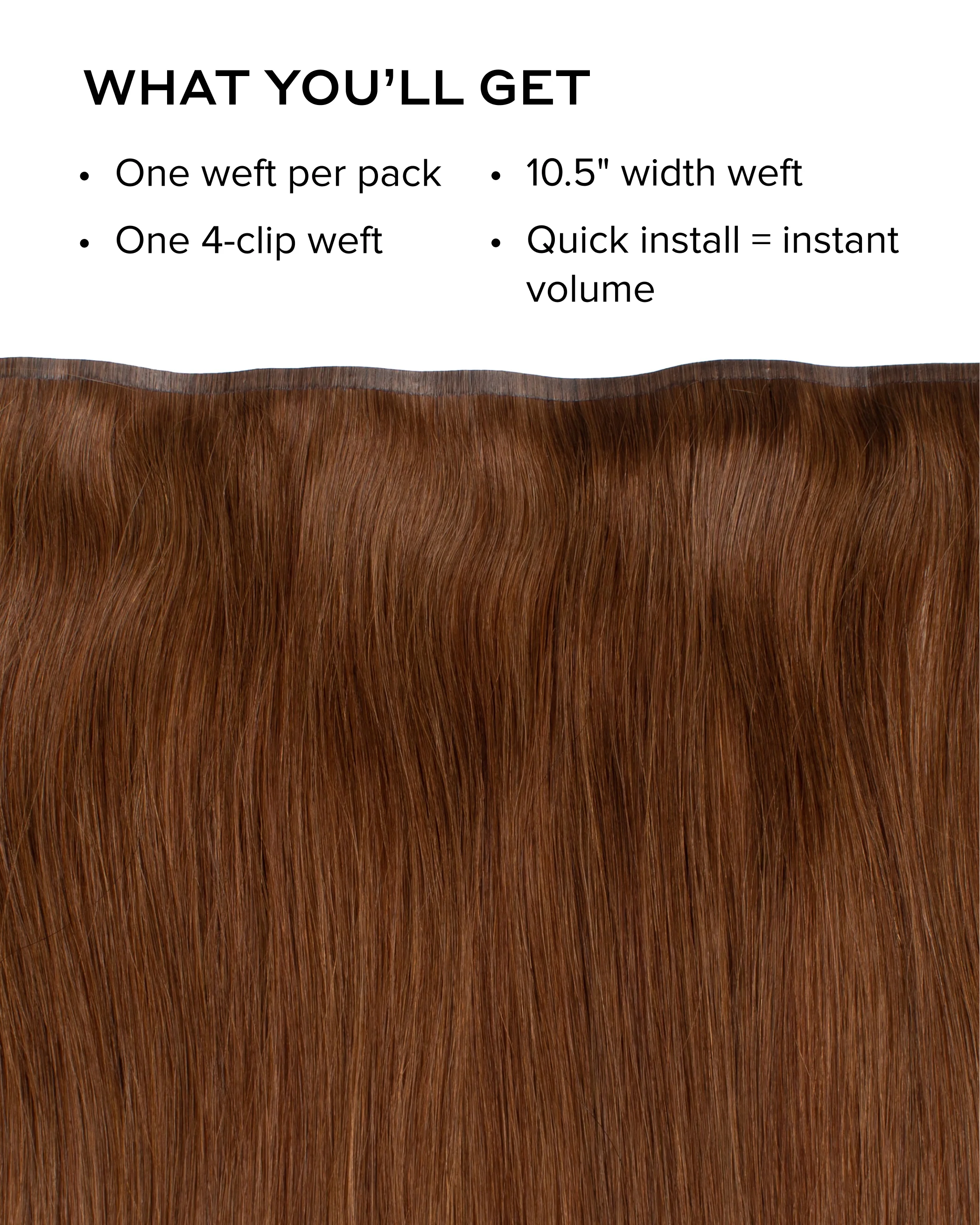 Silk Seam™ Volumizing Weft Clip-In, Mulberry Wine #510 Natural - Image 2