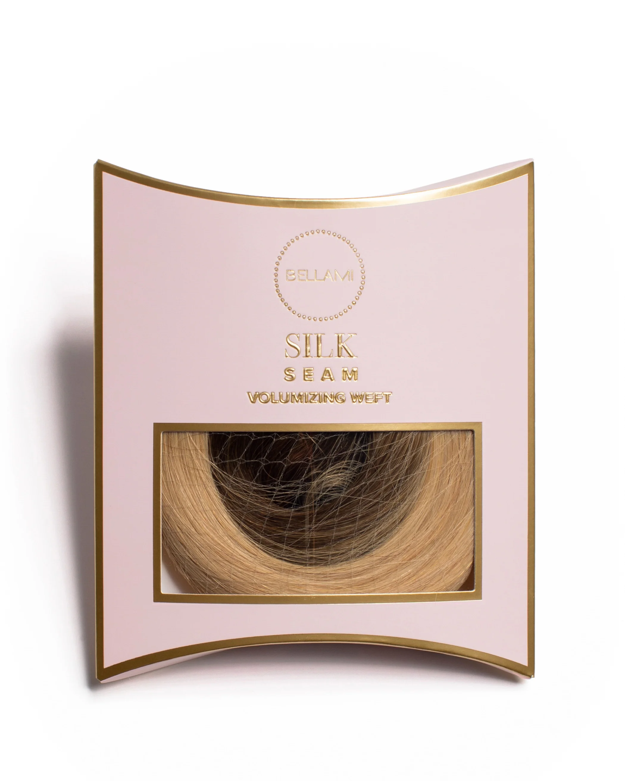 Silk Seam™ Volumizing Weft Clip-In, Warm Brown/Honey Blonde #17/24 Ombre - Image 3