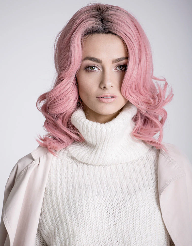 Pink Faux Wig Felicia 18" Body Wave
