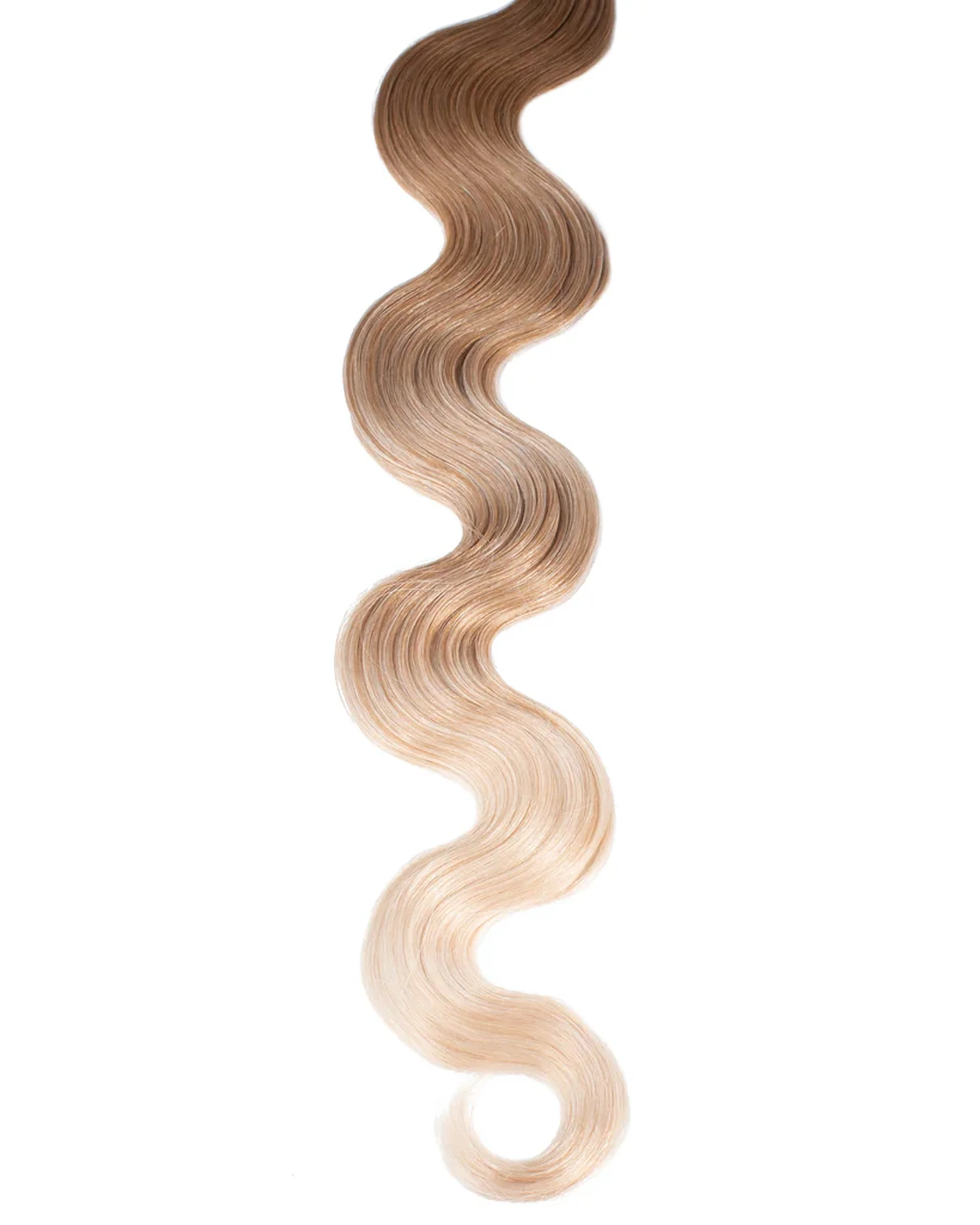 Keratin Tip Body Wave, Ash Brown/Ash Blonde #8/60 Balayage - Image 2