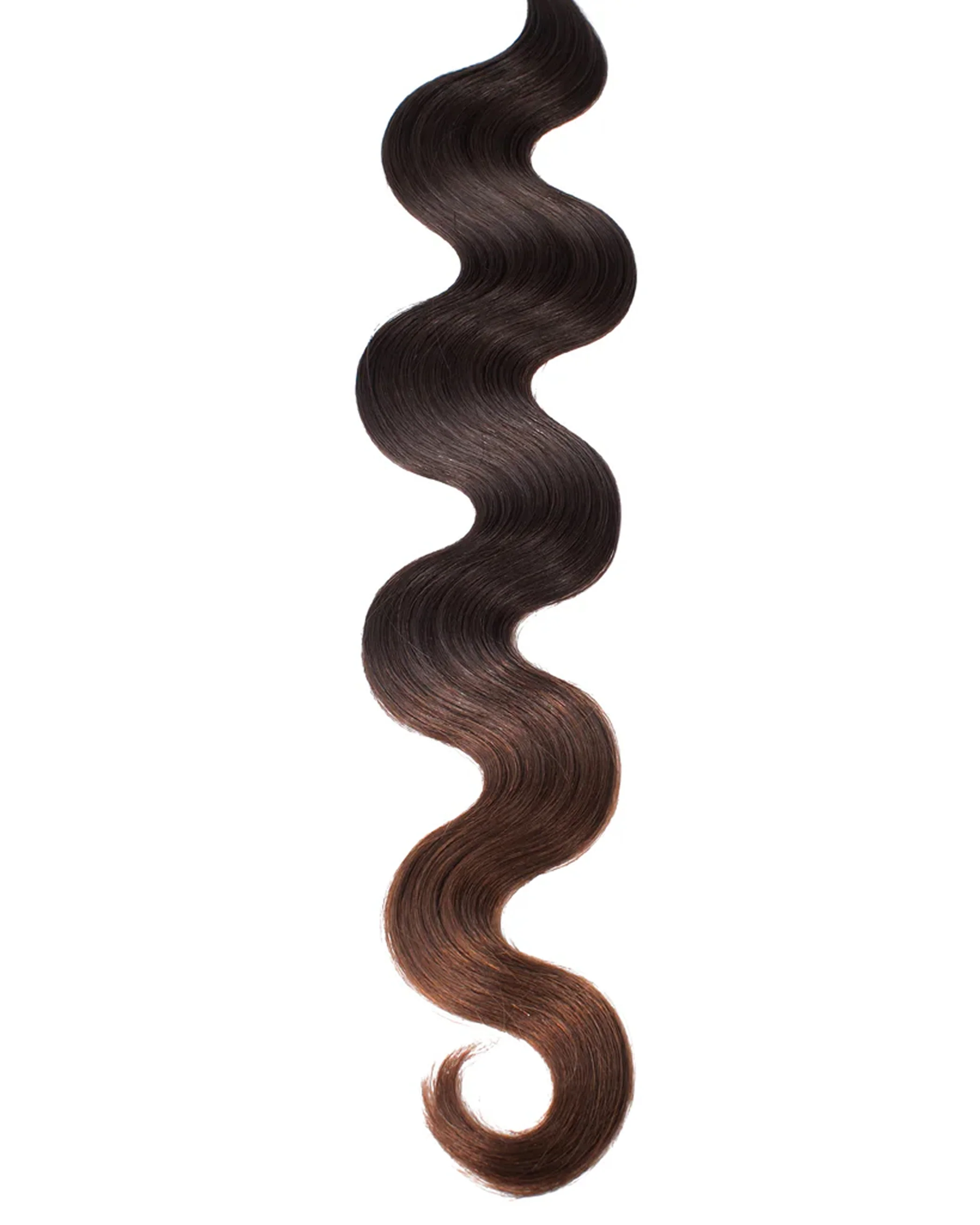 Tape-In Body Wave, Mochachino Brown/Chestnut Brown #1C/6 Ombre