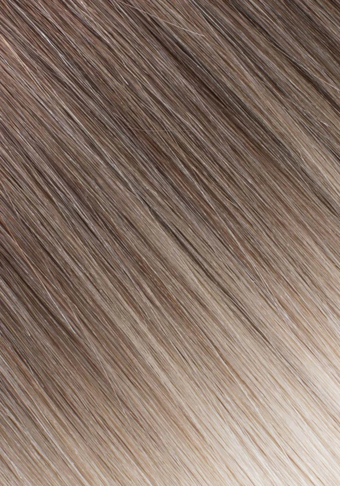 Micro I-Tip, Dark Brown/Creamy Blonde #2/24 Ombre