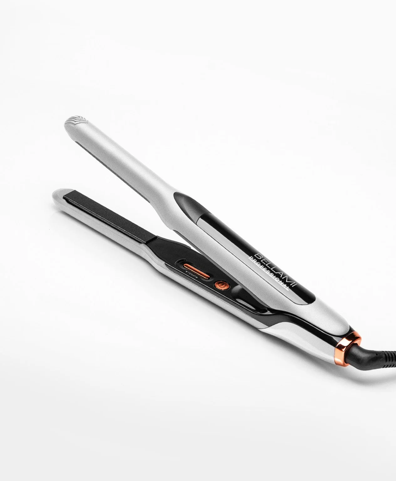Triple Shine™ Professional Digital Flat Iron, Pearl White & Copper - Image 3